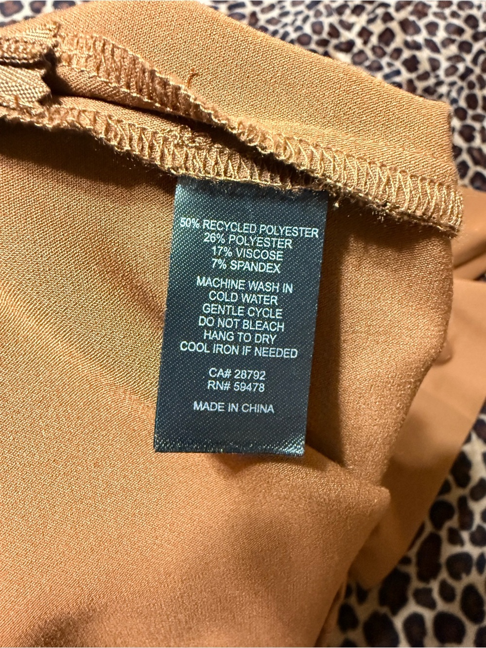 Joie Rust-Brown Wide-Leg Cropped Trousers - Picture 8 of 8
